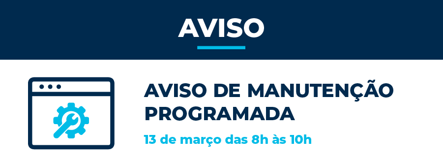  Aviso de Manutenção Programada 