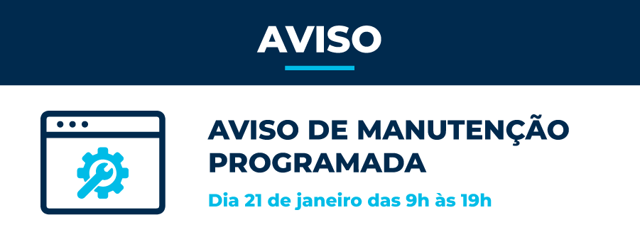  Aviso de Manutenção Programada 